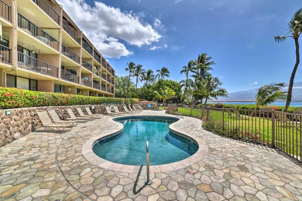 Stunning Maui Direct Ocean Front On The Beach, Walk To Beach From Condo, Watch Turtles, Whales, Ac In All Rooms Ocean View Pool And Spa ワイルク エクステリア 写真