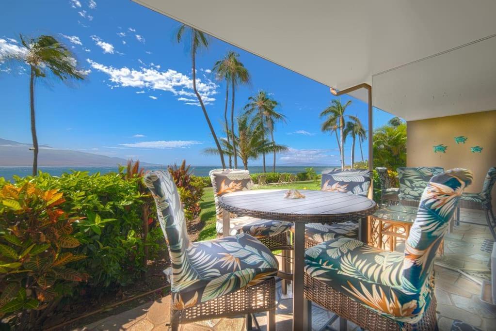 Stunning Maui Direct Ocean Front On The Beach, Walk To Beach From Condo, Watch Turtles, Whales, Ac In All Rooms Ocean View Pool And Spa ワイルク エクステリア 写真