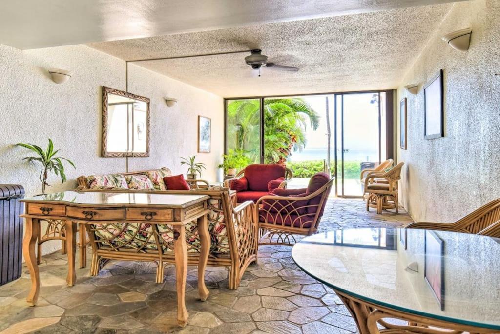 Stunning Maui Direct Ocean Front On The Beach, Walk To Beach From Condo, Watch Turtles, Whales, Ac In All Rooms Ocean View Pool And Spa ワイルク エクステリア 写真