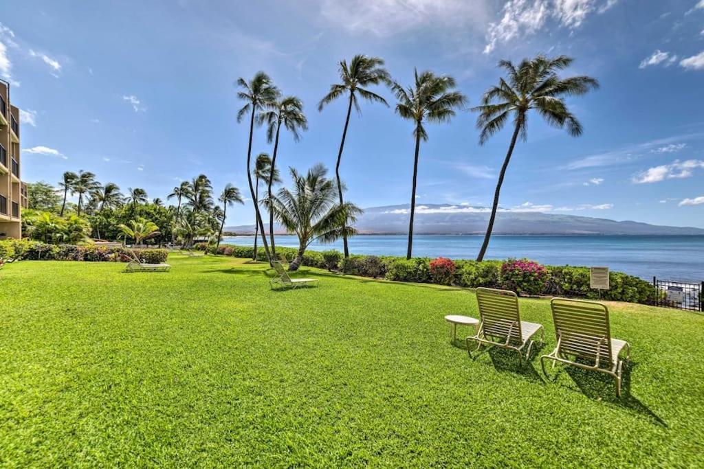Stunning Maui Direct Ocean Front On The Beach, Walk To Beach From Condo, Watch Turtles, Whales, Ac In All Rooms Ocean View Pool And Spa ワイルク エクステリア 写真