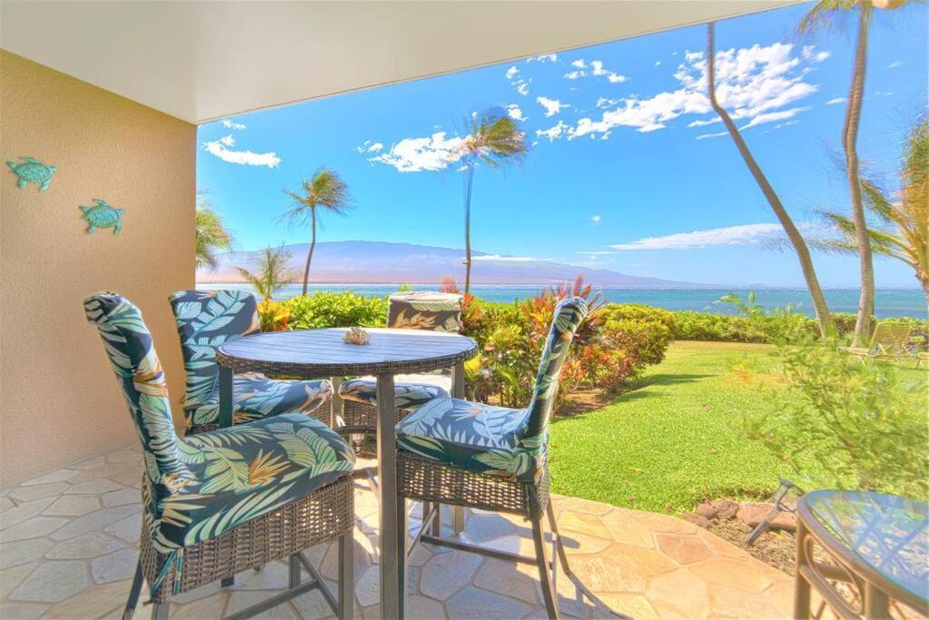 Stunning Maui Direct Ocean Front On The Beach, Walk To Beach From Condo, Watch Turtles, Whales, Ac In All Rooms Ocean View Pool And Spa ワイルク エクステリア 写真